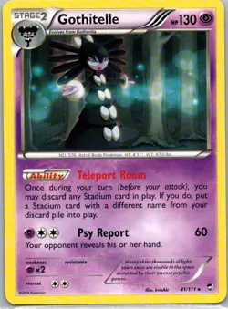Pokemon TCG Gothitelle 41/111 Furious Fists NM - Image 1