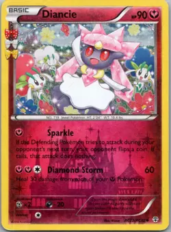 Pokemon TCG Diancie RC22/RC22 Generations Holo MP - Image 1