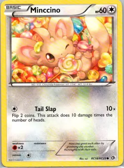 Pokemon TCG Minccino RC18 Legendary Treasures LP - Image 1
