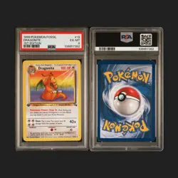 Pokemon TCG PSA 6 Dragonite 19/62 Fossil 1st Edition Regular WOTC Vintage 1999 - Image 3