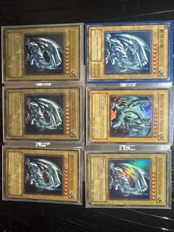 LOT OF 6 Blue-Eyes White Dragon YUGIOH CARDS ! - Image 1