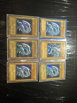 LOT OF 6 Blue-Eyes White Dragon YUGIOH CARDS ! - Image 2