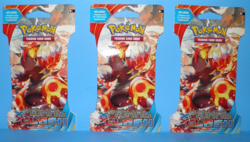 Pokemon TCG XY Primal Clash GROUDON Art SLEEVED Booster Pack x1 SEALED - Image 1