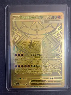 Pokemon TCG Mega Zygarde EX 124/088 MEGA EX Full Art Foil English 310 HP **GOLD* - Image 2