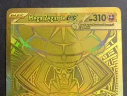 Pokemon TCG Mega Zygarde EX 124/088 MEGA EX Full Art Foil English 310 HP **GOLD* - Image 3