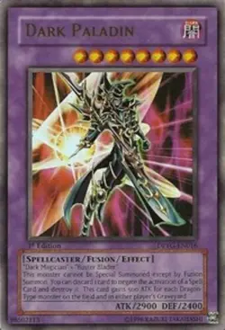 Yugioh! HP Dark Paladin - DPYG-EN016 - Ultra Rare - 1st Edition Heavily Played, - Image 1