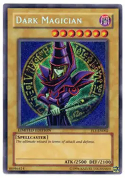 Yugioh! HP Dark Magician - FL1-EN002 - Secret Rare - Limited Edition Heavily Pla - Image 1