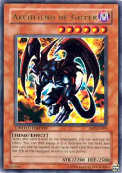 Yugioh! HP Archfiend of Gilfer - JMP-EN003 - Ultra Rare - Limited Edition Heavil - Image 1