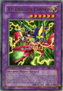 Yugioh! HP XY-Dragon Cannon - MFC-051 - Ultra Rare - 1st Edition Heavily Played, - Image 1