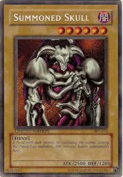 Yugioh! HP Summoned Skull - BPT-002 - Secret Rare - Limited Edition Heavily Play - Image 1