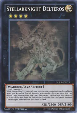 Yugioh! HP Stellarknight Delteros - DUEA-EN053 - Ghost Rare - 1st Edition Heavil - Image 1