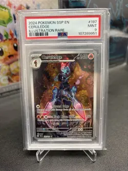 Pokemon TCG Ceruledge #197/191 Illustration Rare - Surging Sparks SSP EN PSA 9 - Image 1