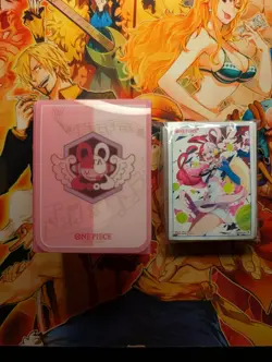 One Piece Uta Deck Box And Matching 70 Count Sleeves Opened/Not Used - Image 1