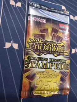MISPRINT Yugioh Quarter Century Stampede New Factory Sealed Booster Pack! RARE!! - Image 2