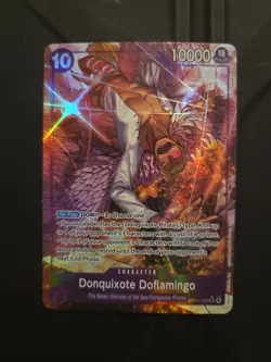 One Piece English OP14-069 Donquixote Doflamingo Alternate Art Super Rare - Image 1
