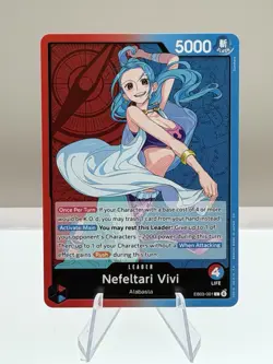 One Piece Heroines Edition Nefeltari Vivi Leader EB03-001 - Image 1