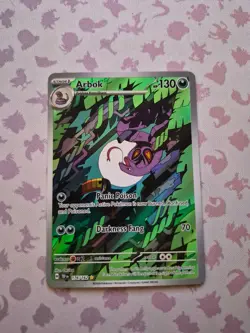 Pokemon Arbok 176/162 SV05: Temporal Forces Illustration Rare - Image 1