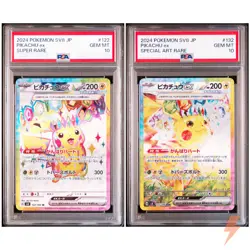 PSA 10 Pikachu ex SR SAR Set 122-132/106 SV8 Super Electric Breaker Japanese - Image 1