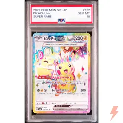 PSA 10 Pikachu ex SR 122/106 SV8 Super Electric Breaker - Pokemon Japanese 2024 - Image 1