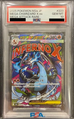 PSA10 MEGA Charizard X ex MA 223/193 M2a MEGA Dream ex Pokemon Card 2025 - Image 1