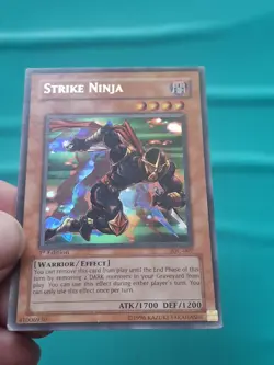 Yugioh - Strike Ninja Ultra Rare 1st Edition IOC-007 MP - Image 1