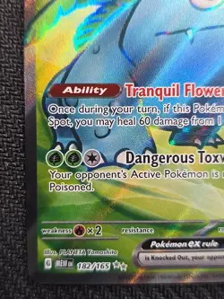 Pokemon Venusaur EX Holo Ultra Rare TCG Card 182/165 Scarlet & Violet 151 - Image 3
