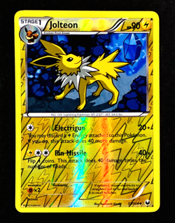 2012 Pokemon JOLTEON Dark Explorers REVERSE HOLO Black & White Set Card 37/108 - Image 1