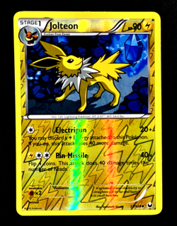 2012 Pokemon JOLTEON Dark Explorers REVERSE HOLO Black & White Set Card 37/108 - Image 2