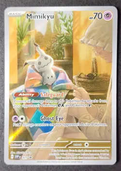 Pokemon TCG Mimikyu Scarlet & Violet SVP 075 Holo Promo Card, Near Mint - Image 1