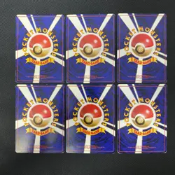 Base Set 1996 Normal Card Set of 6 Japanese Pokemon Card Old Back s007426 - Image 2