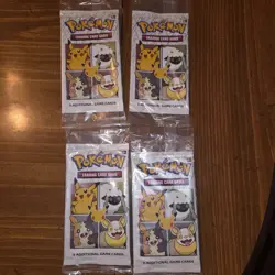 4x SEALED 25th Anniversary General Mills Pokemon Cereal 3 Card Booster Packs - Image 1