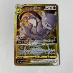 Pokemon Mewtwo VSTAR Holo Card TCG Secret Rare 086/078 - Image 1