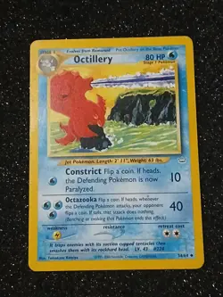 Octillery Neo Revelation 34/64 Uncommon Regular Unlimited Pokemon Card - Image 1