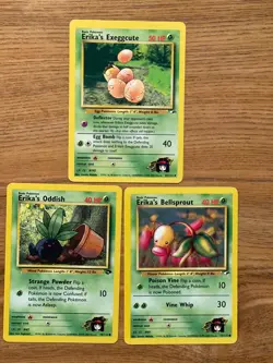 Pokemon Gym Heroes- Erika's 3 card lot- 1999 WOTC - Image 1