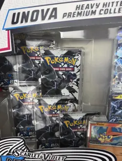 Pokemon Unova Heavy Hitters Premium Collection Box 4 Promo Cards 12 Boosters - Image 5