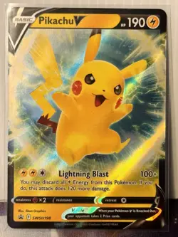 Pikachu V SWSH198 SWSH: Sword & Shield Promo Cards Holo - Image 1