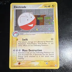 Pokemon Electrode EX Hidden Legends Holo Rare English Card 70 HP 5/101 2004 - Image 1