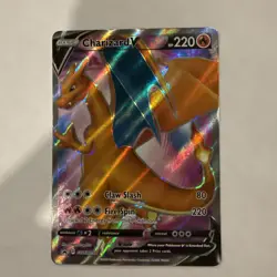 Pokemon TCG Charizard v Sword & Shield SWSH050 Holo Promo Card Mint Condition - Image 1
