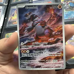 Groudon 199/182 SV04: Paradox Rift Holo Pokemon TCG Card - Image 1