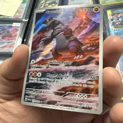 Groudon 199/182 SV04: Paradox Rift Holo Pokemon TCG Card - Image 3