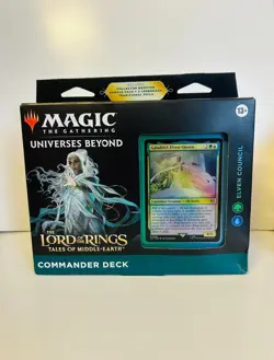Magic: The Gathering Lord of the Rings Commander Deck Elven Council light wear - Image 1