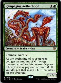 Magic the Gathering Rampaging Aetherhood Aetherdrift Commander MTG Free Shipping - Image 1