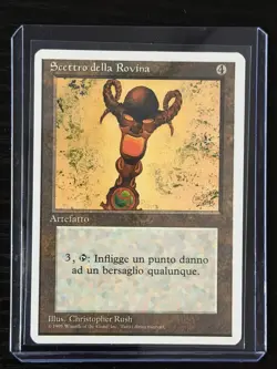 Magic MTG Italian Revised Rod of Ruin Artist Proof Near Mint - Only 50 Exist! - Image 3