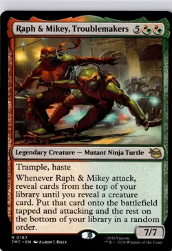 Raph & Mikey, Troublemakers Teenage Mutant Ninja Turtles Regular NM R 0167 - Image 1