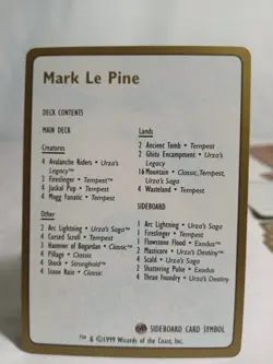 MTG Magic The Gathering Mark Le Pine 1999 World Championship Tokyo - Image 5