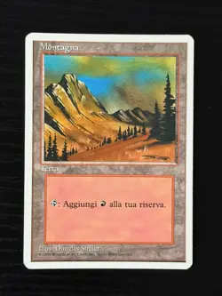 Magic MTG Italian Revised Mountain Artist Proof Near Mint - Only 50 Exist! - Image 1