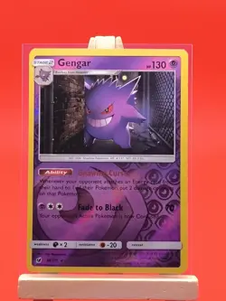 Gengar 38/111 Crimson Invasion Reverse Holo Rare Pokemon Card - Image 2