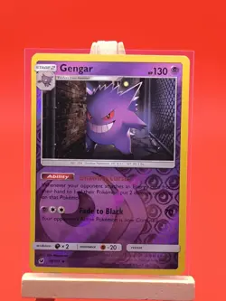 Gengar 38/111 Crimson Invasion Reverse Holo Rare Pokemon Card - Image 3