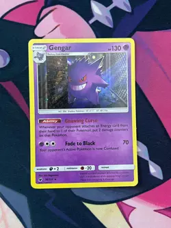 Gengar 38/111 Holo Rare Crimson Invasion Pokemon NM Card - Image 1