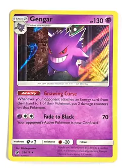 Gengar 38/111 Holo Rare Crimson Invasion - Pokemon TCG - Holo Bleed Near Mint NM - Image 1